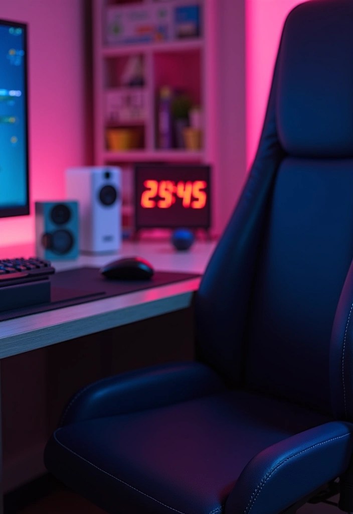 15 Ergonomic Gaming Room Ideas for Maximum Comfort and Health - 13. Regular Break Reminders