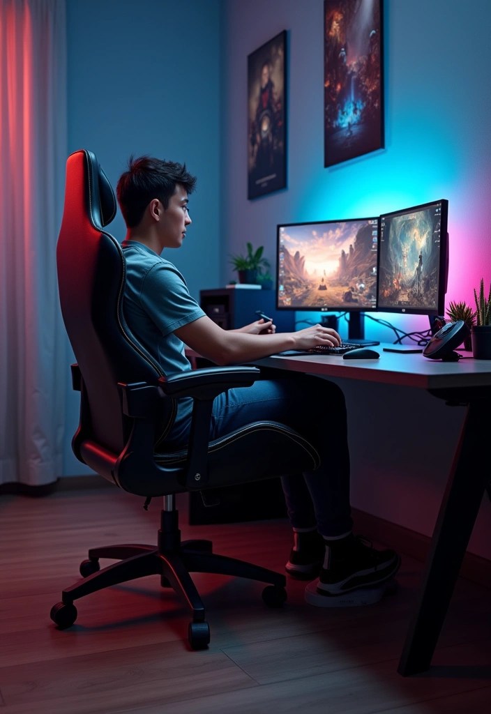 15 Ergonomic Gaming Room Ideas for Maximum Comfort and Health - 7. Ergonomic Footrests