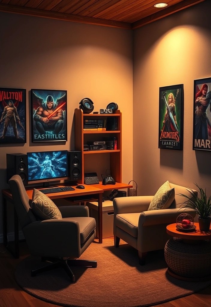 20 Genius Gaming Desk Ideas That Will Transform Your Play Space! - 6. Cozy Gaming Nook