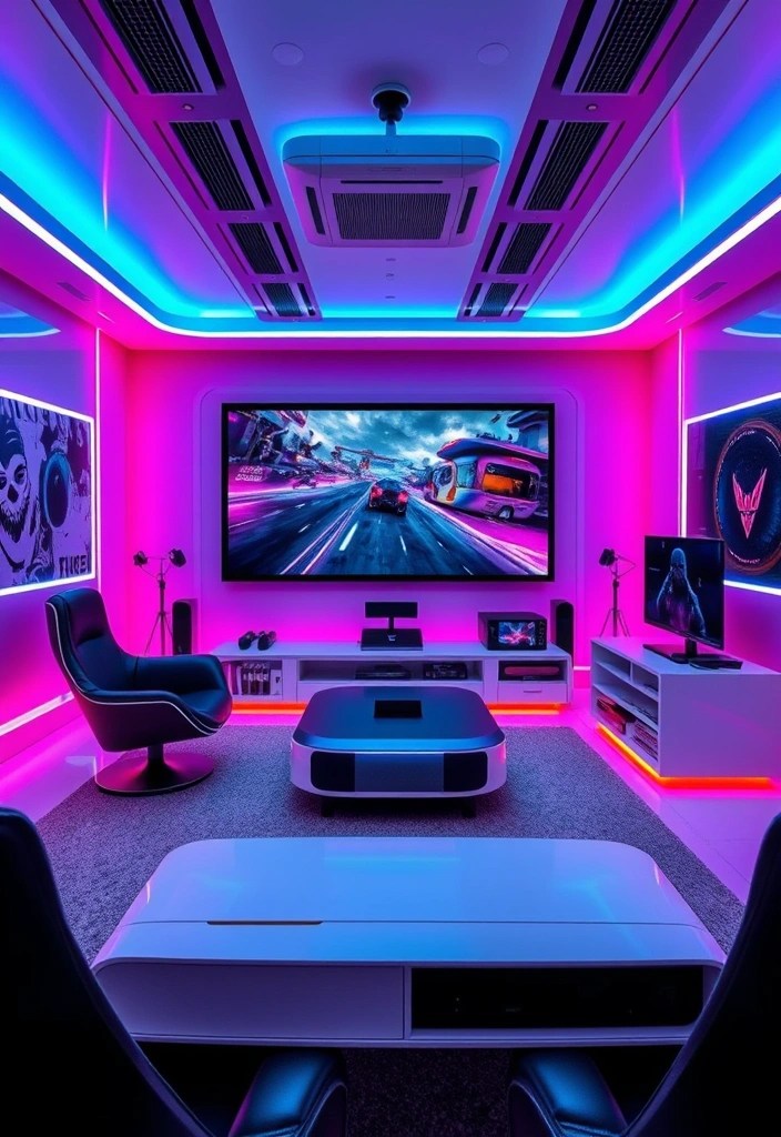 Best Projector Setups for a Theater-Style Gaming Experience - 12. The Futuristic Look