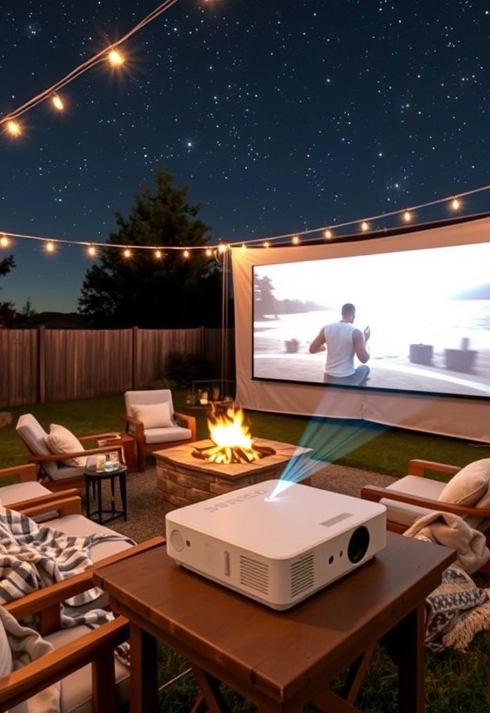 Best Projector Setups for a Theater-Style Gaming Experience - 3. The Outdoor Escape