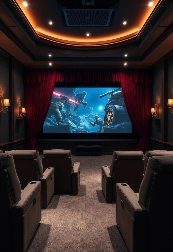 Best Projector Setups for a Theater-Style Gaming Experience - 4. The Luxury Home Theater