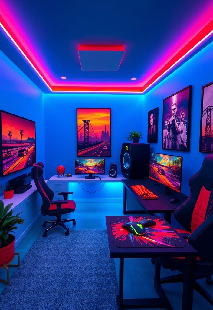 Bring Los Santos Home: How to Craft the Ultimate Grand Theft Auto Gaming Room! - 1. Embrace the Color Palette of Los Santos
