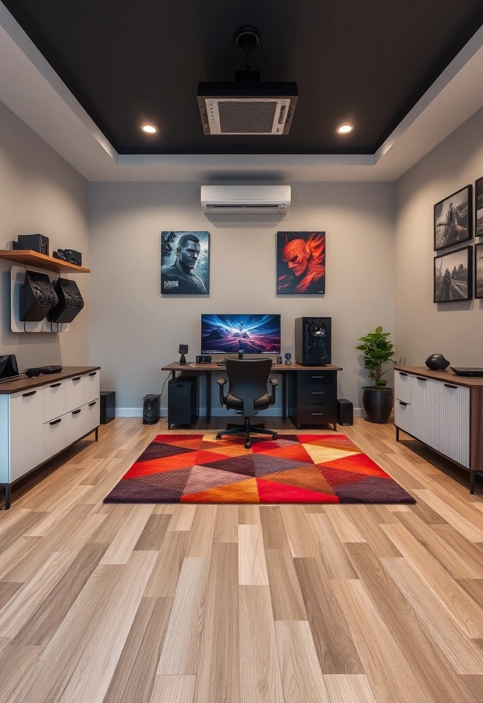 Bring Los Santos Home: How to Craft the Ultimate Grand Theft Auto Gaming Room! - 14. Choose Functional Flooring