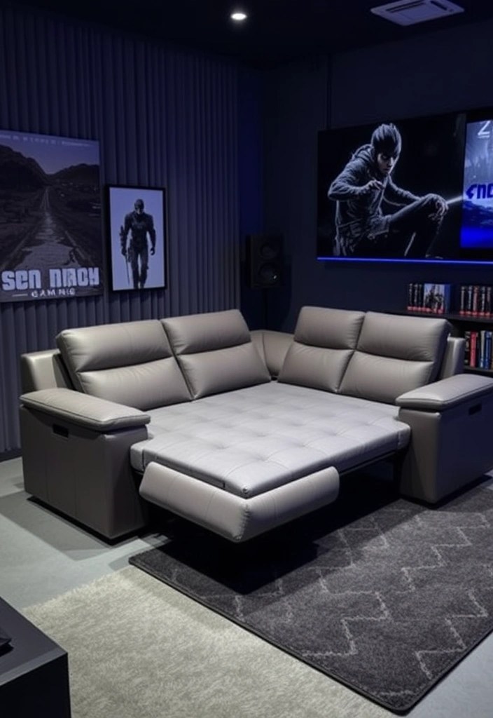 Chill Out in Style: 10 Recliners & Sofas Perfect for Your Console Gaming Setup! - 5. Reclining Sofa Beds for Versatility