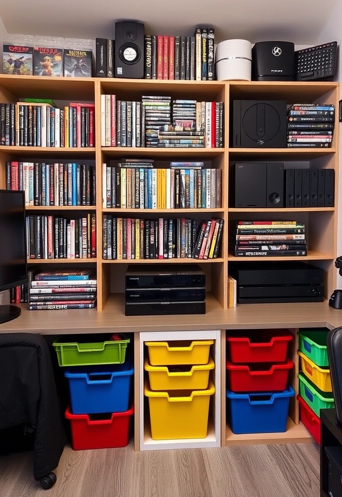 DIY Gaming Room Makeover: A Step-by-Step Guide - 10. Quality Storage Solutions