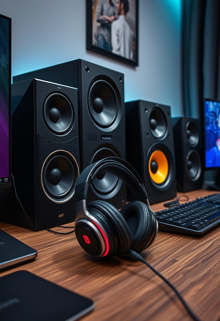 DIY Gaming Room Makeover: A Step-by-Step Guide - 13. Artful Sound Setup