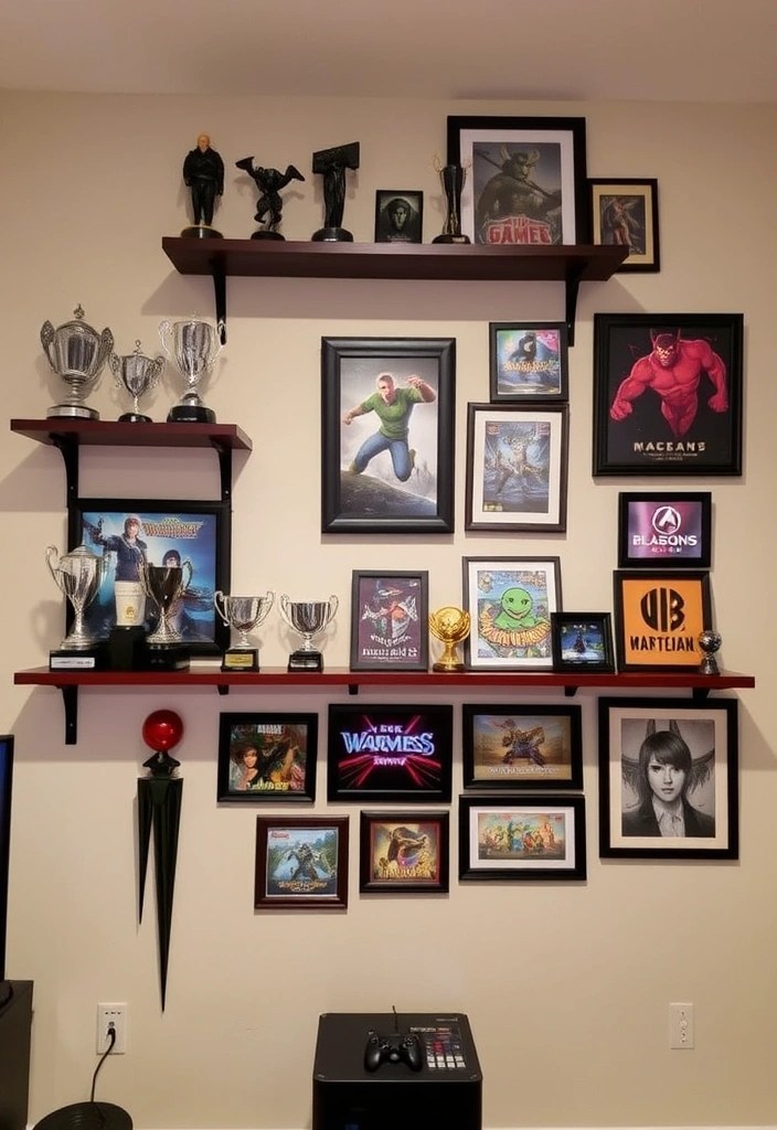 DIY Gaming Room Makeover: A Step-by-Step Guide - 14. Create a Gaming Gallery