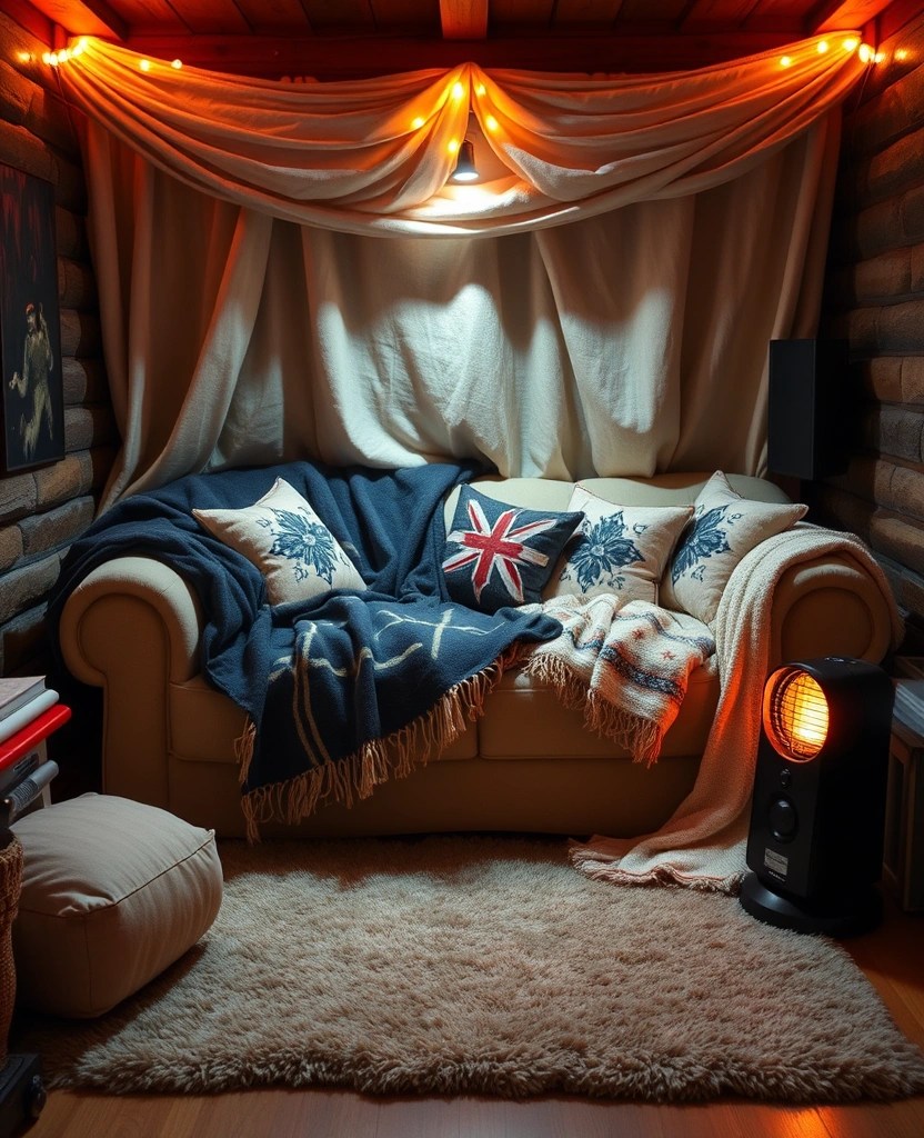 How to Turn Your Basement Into the Ultimate Gaming Den - 14. Make It Cozy