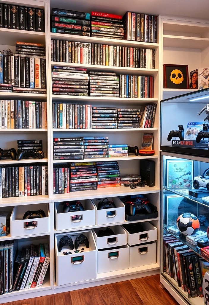 How to Turn Your Basement Into the Ultimate Gaming Den - 5. Create a Game Library