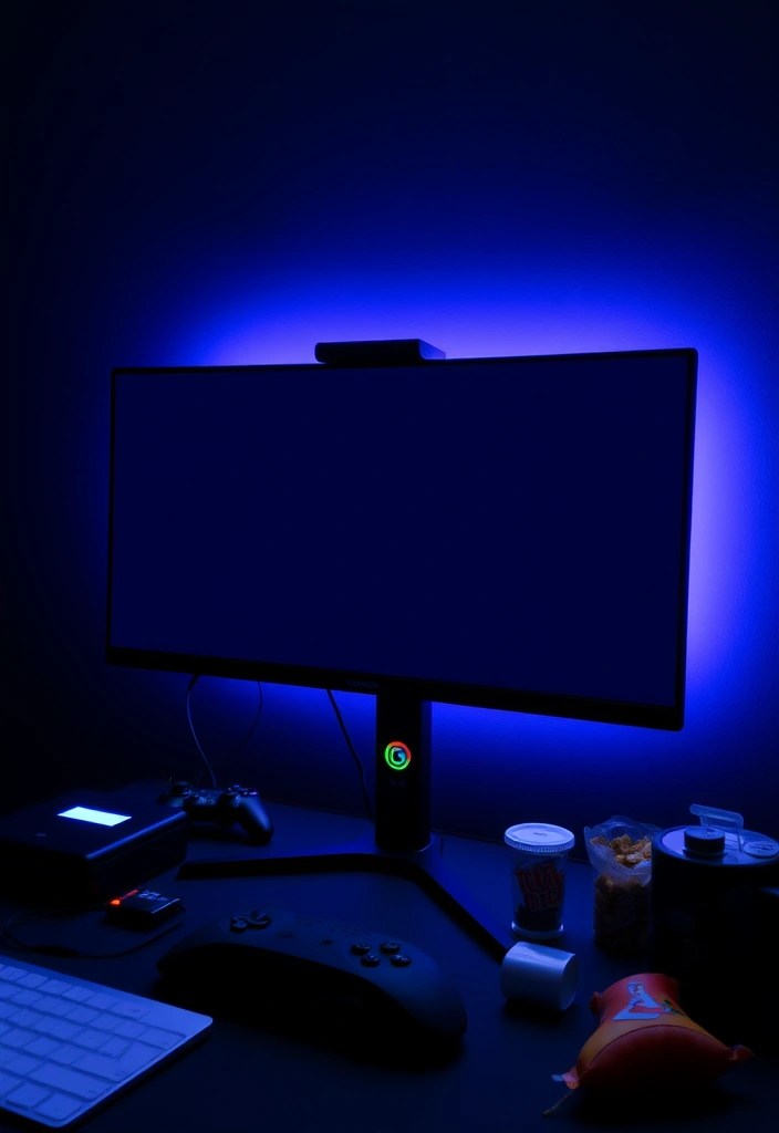 How to Use LED Strips to Enhance Your Gaming Room - Accent Lighting Behind the TV or Monitor