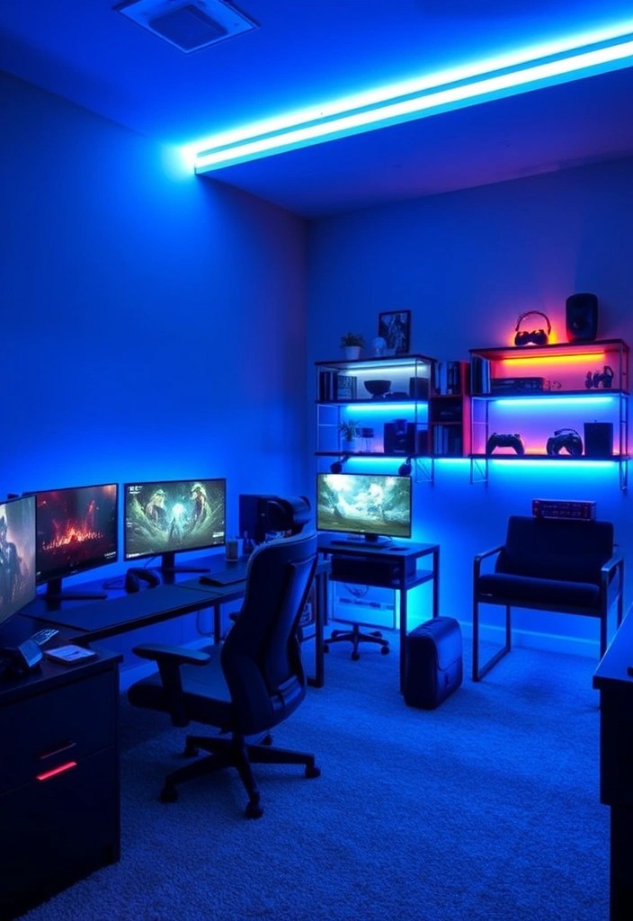How to Use LED Strips to Enhance Your Gaming Room - Use LED Strips to Define Zones
