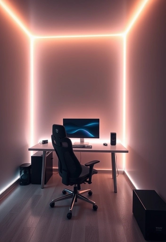 Minimalist vs. Maximalist Gaming Setups: Which Style Suits You? - 8. Lighting: Setting the Mood for Minimalism
