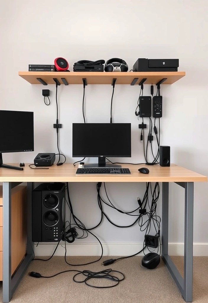 Unlock the Secrets: How to Design the Ultimate Home Gaming Room on Any Budget! - 10. Focus on Cable Management