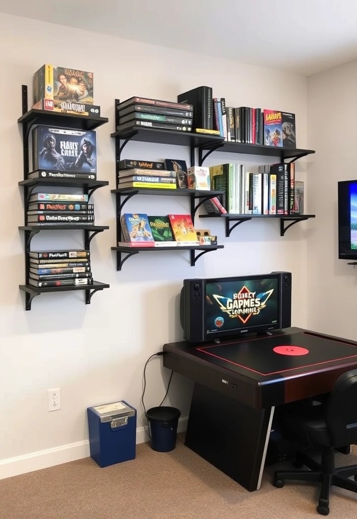 Unlock the Secrets: How to Design the Ultimate Home Gaming Room on Any Budget! - 11. Utilize Vertical Space