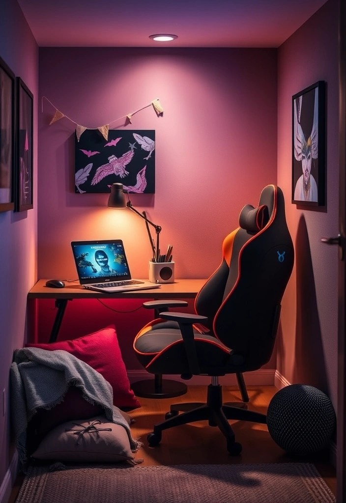 Unlock the Secrets: How to Design the Ultimate Home Gaming Room on Any Budget! - 13. Design a Cozy Gaming Nook