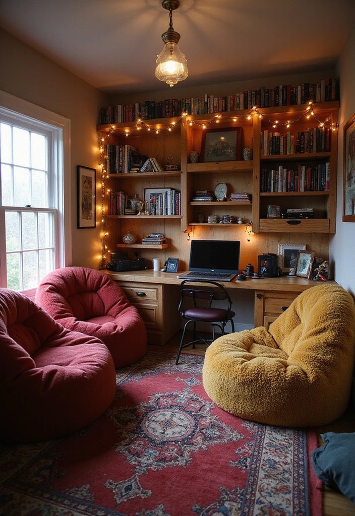 12 Gaming Room Aesthetic Ideas: Retro, Futuristic & More! - 3. Cozy Gamer Nook