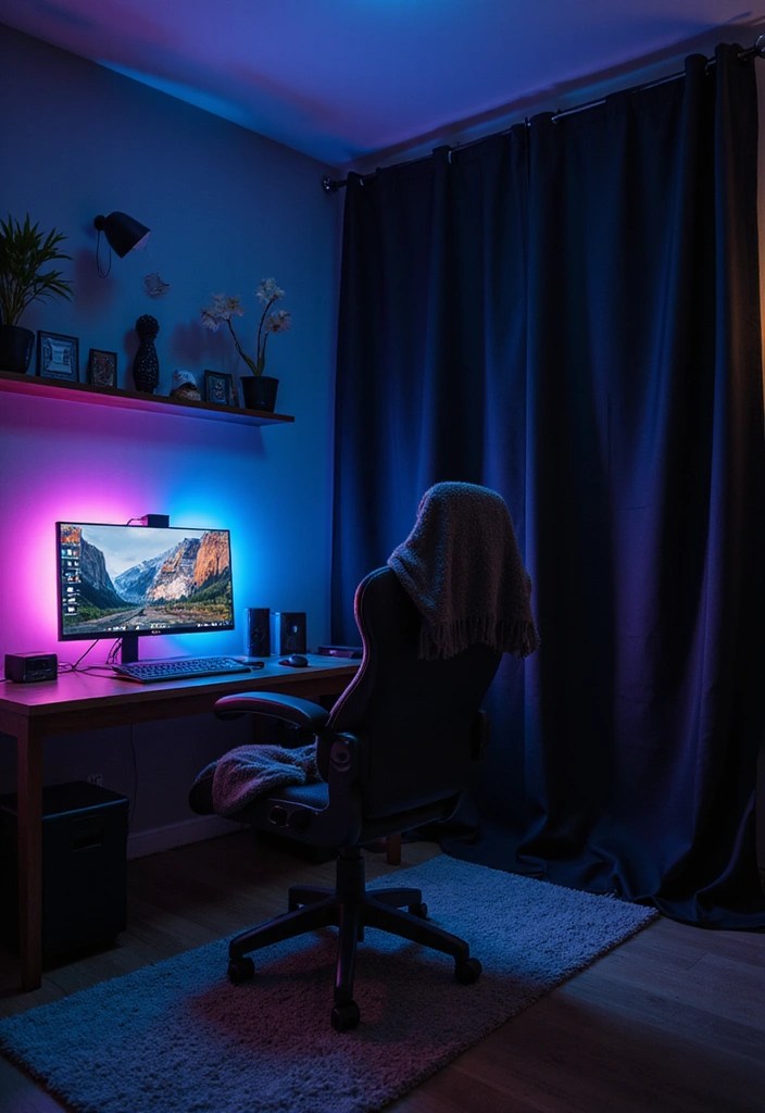 12 Gaming Room Aesthetic Ideas: Retro, Futuristic & More! - 8. Dark Mode