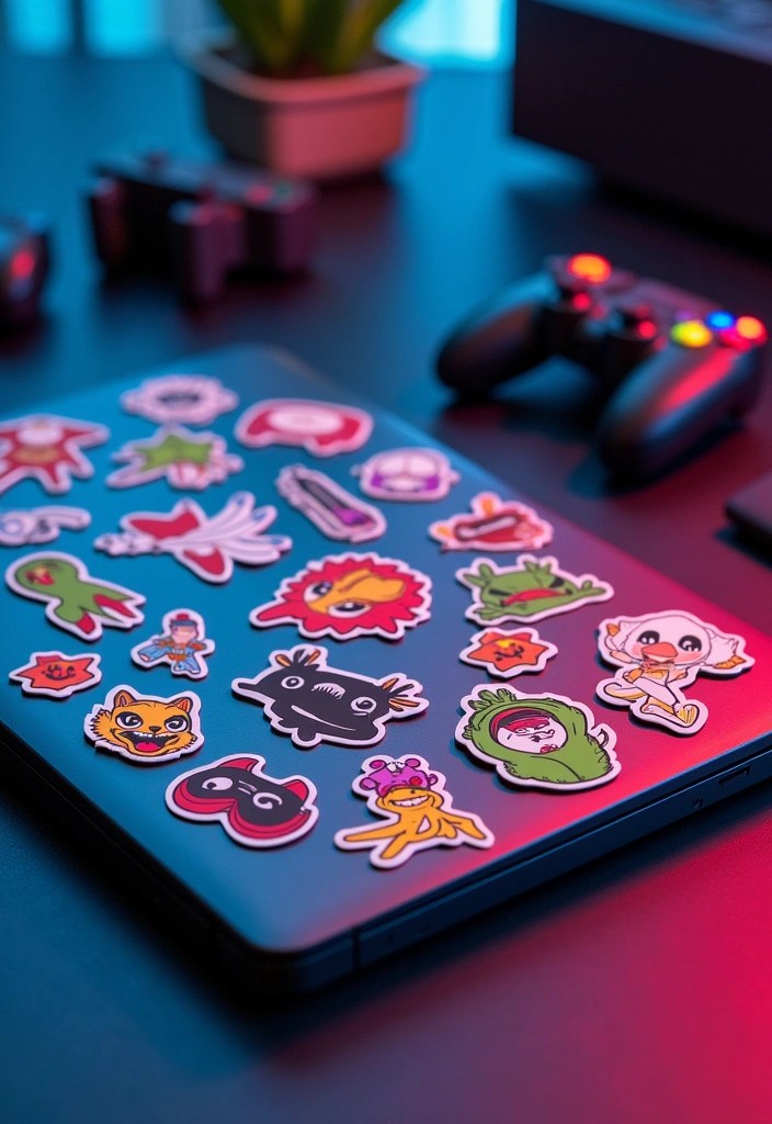 13 Must-Have Gifts for Gamer Girls That Will Level Up Their Game! - 13. Fun Gaming Stickers