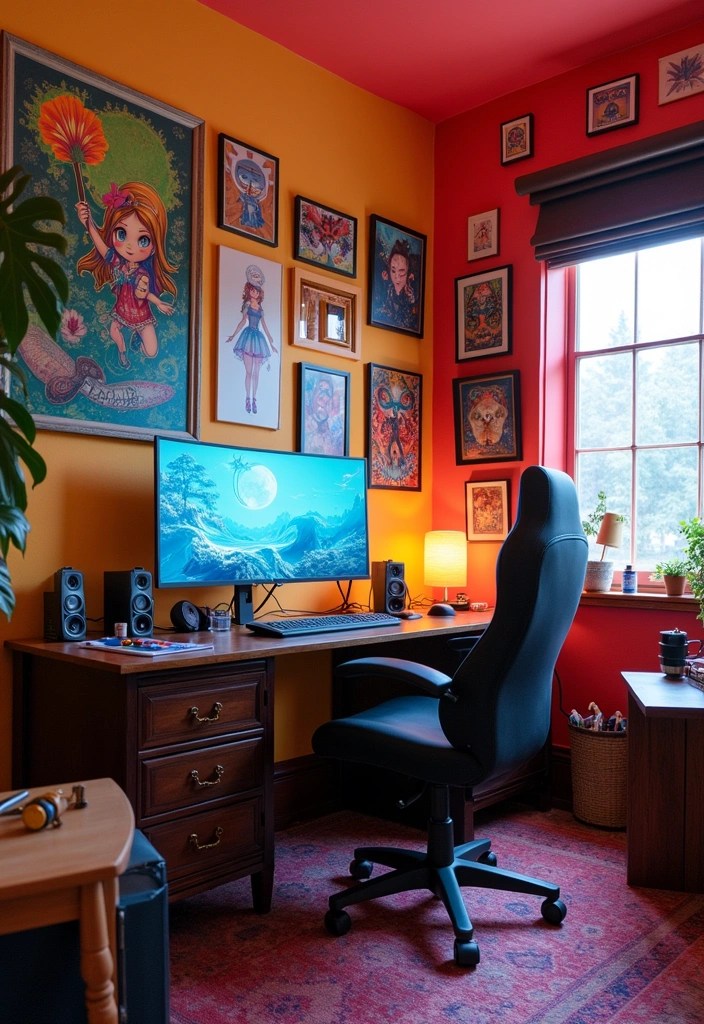 15 Aesthetic Gaming Room Themes for Teenage Girls (Wait Until You See #9!) - 10. Artistic Expression