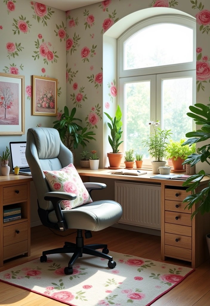15 Aesthetic Gaming Room Themes for Teenage Girls (Wait Until You See #9!) - 3. Floral Fantasy