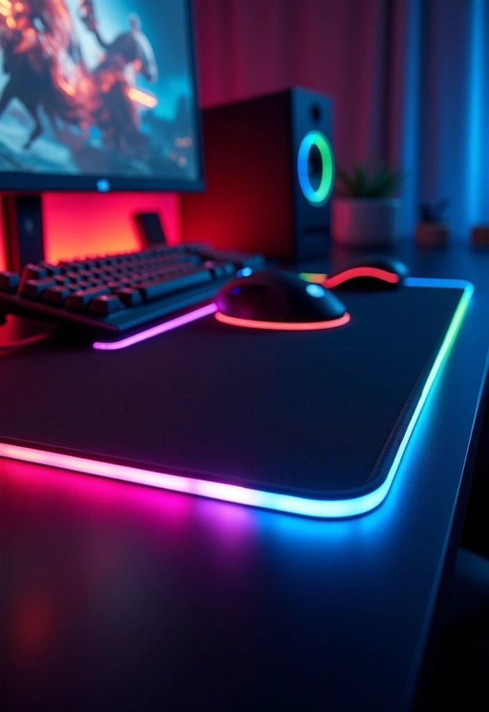 15 Epic Gamer Dad Gifts That'll Level Up His Birthday Celebration (You Won't Believe #7!) - 3. Gaming Mouse Pad with RGB Lighting