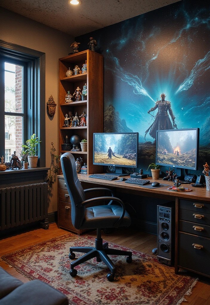 15 Gaming Room Inspirations for Teenage Girls - 11. Themed Gaming Wonderland