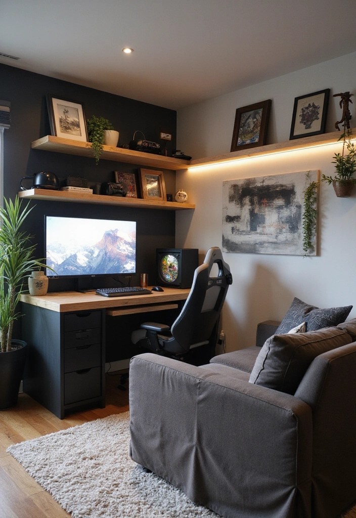 15 Gaming Room Inspirations for Teenage Girls - 12. Space-Saving Solutions
