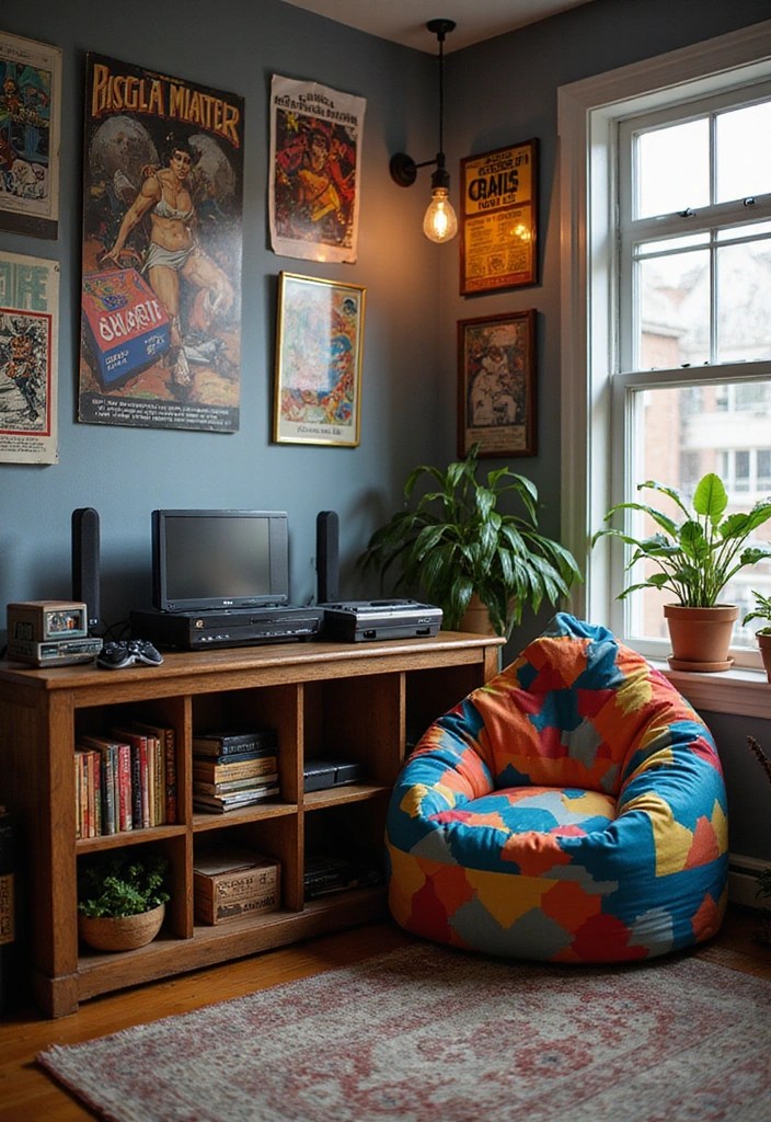 15 Gaming Room Inspirations for Teenage Girls - 4. Retro Gaming Vibes