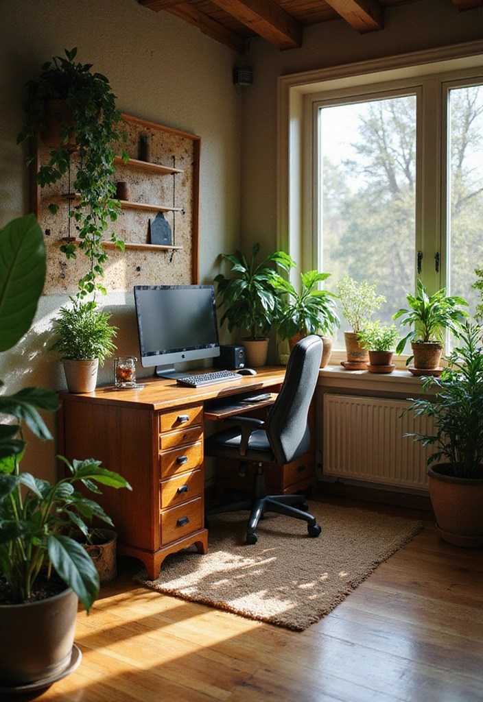 15 Gaming Room Inspirations for Teenage Girls - 5. Nature-Inspired Gaming Space