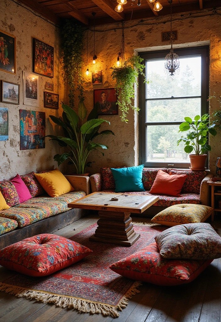 15 Gaming Room Inspirations for Teenage Girls - 7. Colorful Bohemian Escape