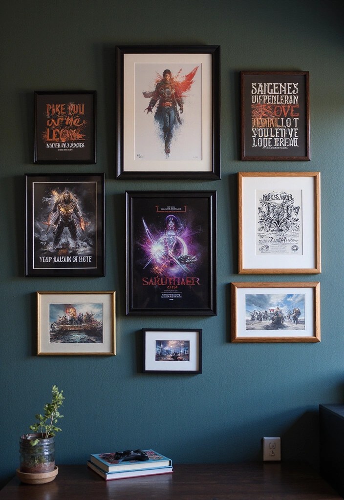 Home Office Gaming Room Setup: Design Secrets for the Ultimate Work and Play Environment! - 9. Wall Art: Inspire Your Creativity