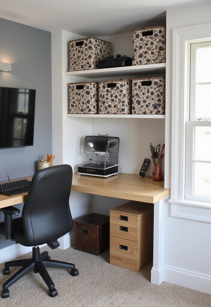 How to Design a Japanese-Inspired Gaming Room - 11. Utilize Smart Storage Solutions