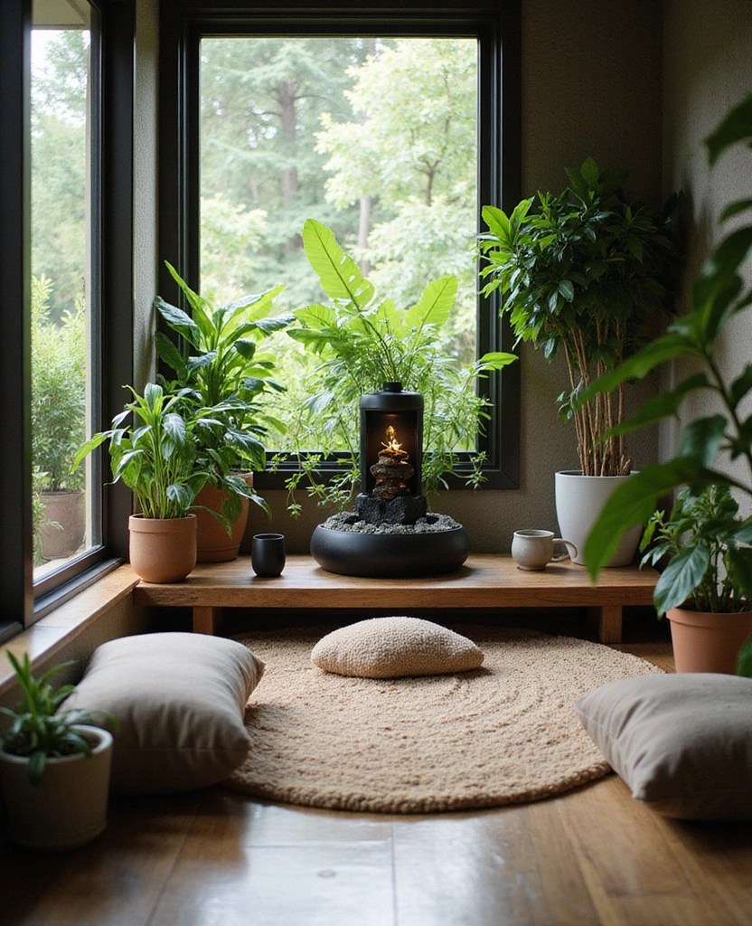 How to Design a Japanese-Inspired Gaming Room - 5. Create a Zen Gaming Corner
