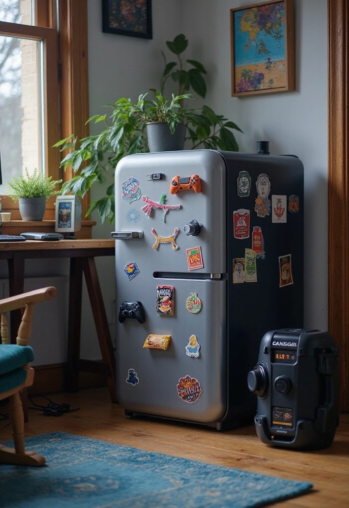 How to Optimize Small Spaces for a Killer Gaming Setup - 14. Incorporate a Mini Fridge