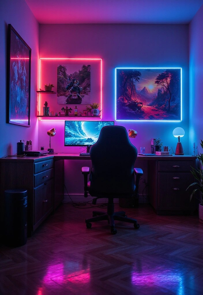 How to Optimize Small Spaces for a Killer Gaming Setup - 3. Smart Lighting