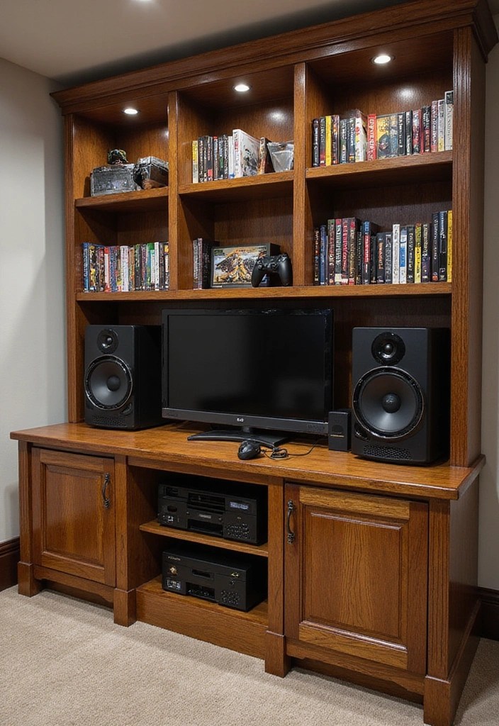 How to Seamlessly Blend Wooden Accents into Your High-Tech Gaming Room – Game On! - 12. Use Wood in Game Storage Solutions