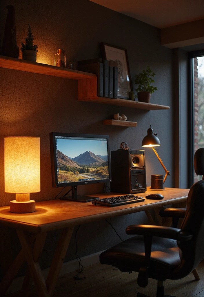 How to Seamlessly Blend Wooden Accents into Your High-Tech Gaming Room – Game On! - 9. Wooden Lighting Fixtures