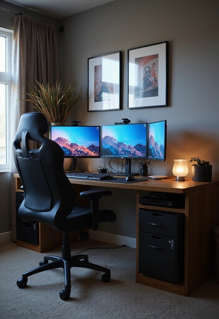 The Best Gaming Room Layouts for Every Type of Gamer! - 13. The Multi-Function Gaming and Study Space