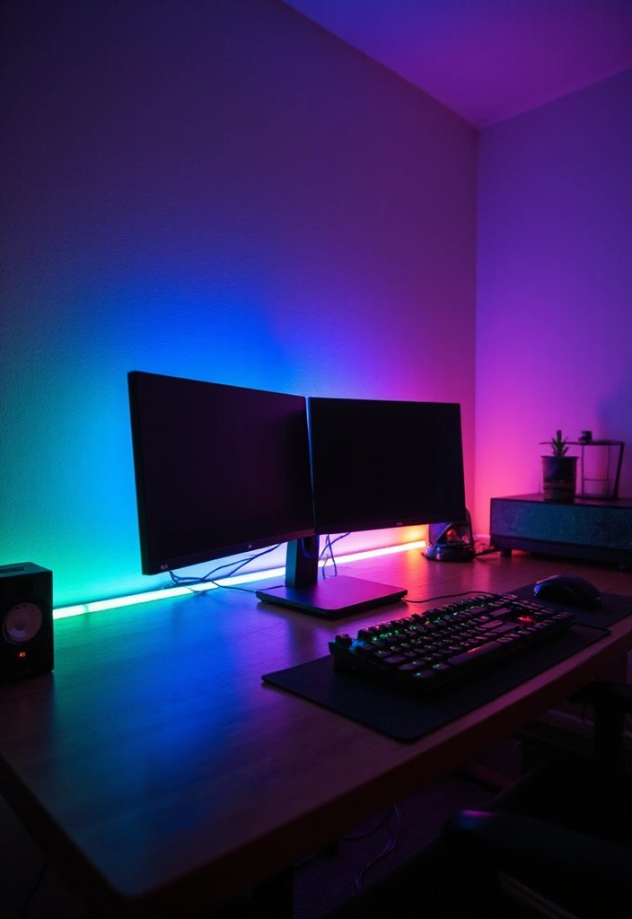 You’ve Got The Gaming Desk - What’s Going On It? - 1. RGB Lighting: Illuminate Your Setup
