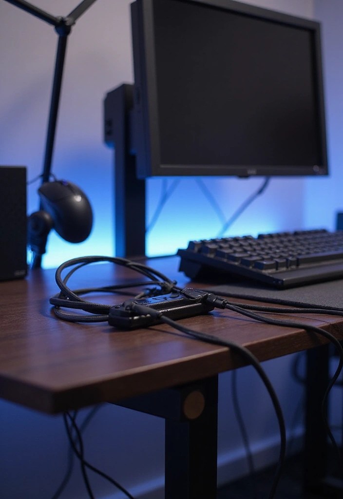You’ve Got The Gaming Desk - What’s Going On It? - 4. Cable Management: Keep it Tidy