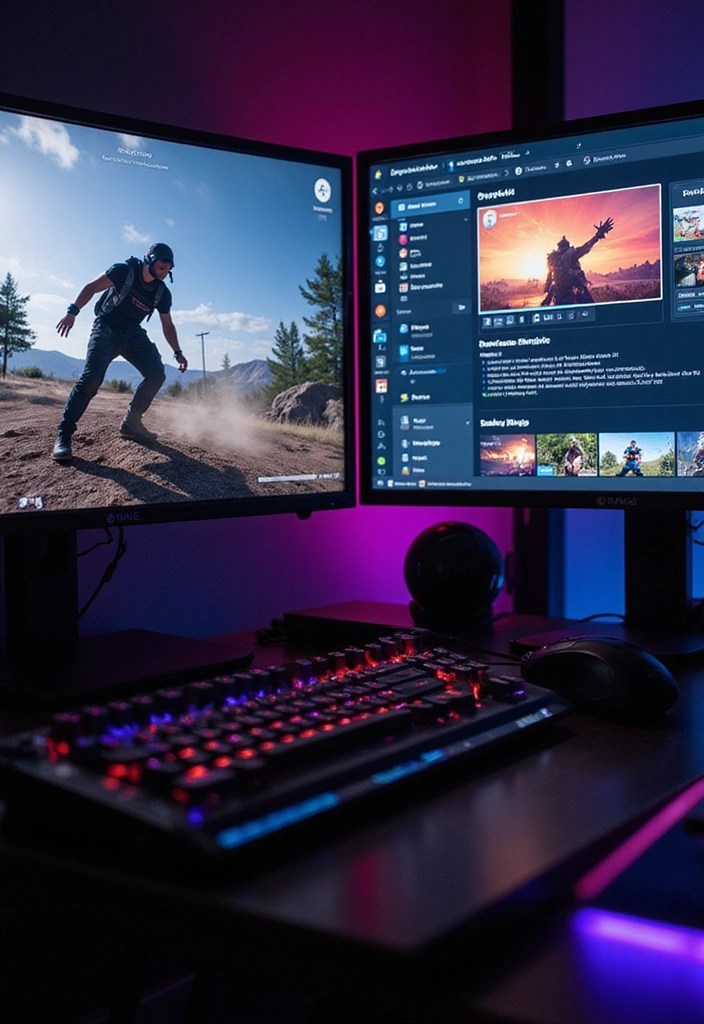 You’ve Got The Gaming Desk - What’s Going On It? - 7. Dual Screens: Boost Your Gaming Experience