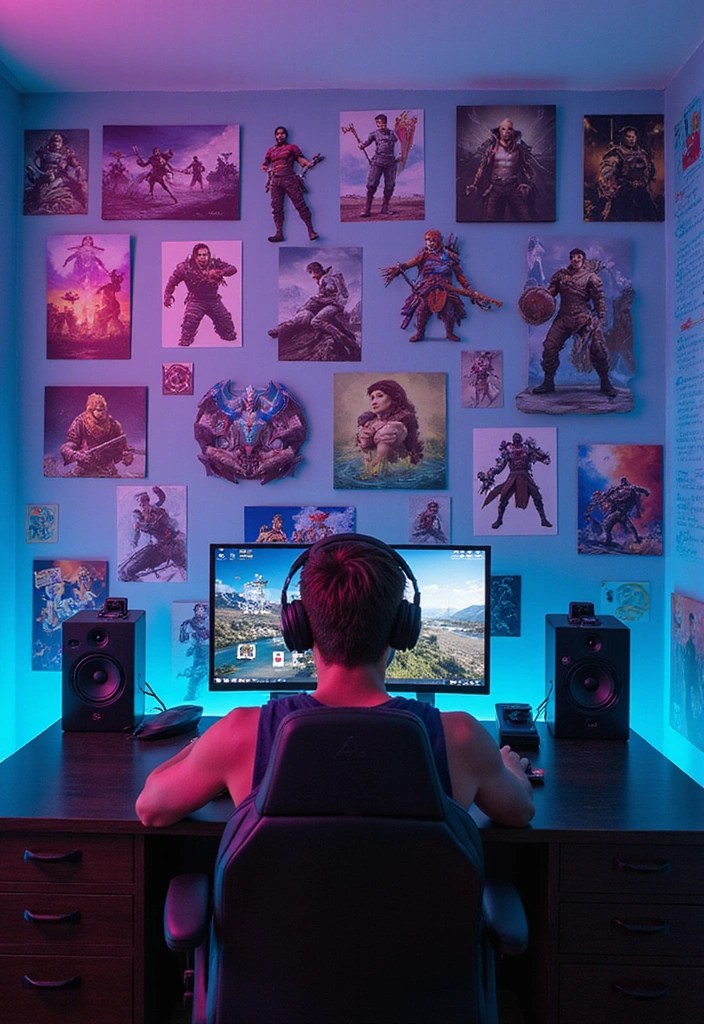 21 Epic DIY Decor Ideas for Your Gaming Room - 17. Themed Wall Decals