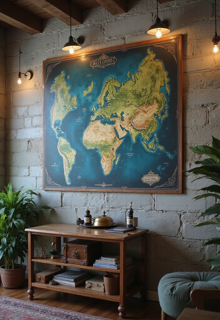 21 Epic DIY Decor Ideas for Your Gaming Room - 19. Interactive Game Maps