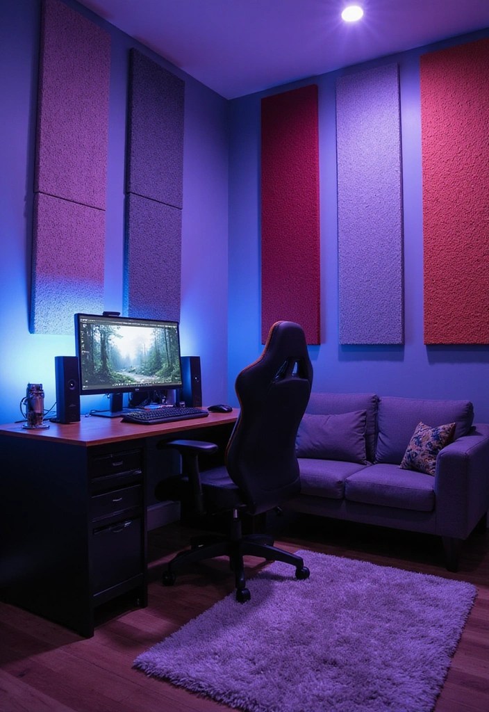 21 Epic DIY Decor Ideas for Your Gaming Room - 7. Noise-Canceling Panels