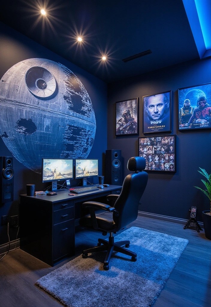 How to Create a Star Wars-Themed Gaming Room - 1. Choose a Bold Color Palette