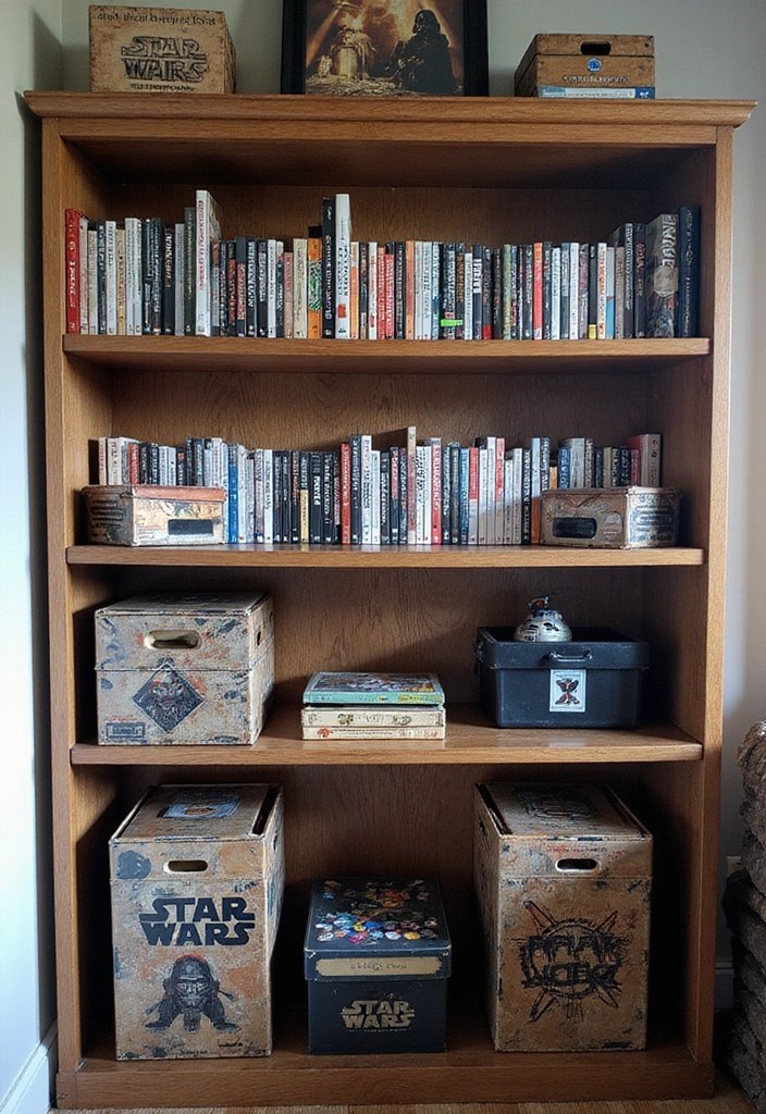 How to Create a Star Wars-Themed Gaming Room - 11. Create a Themed Game Library