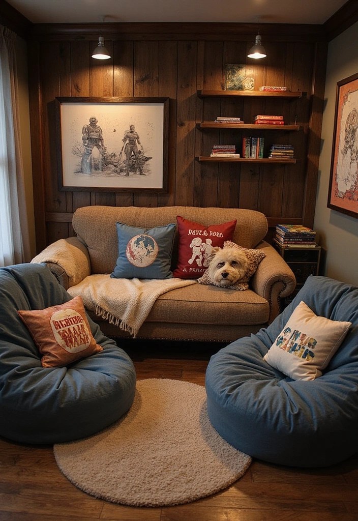 How to Create a Star Wars-Themed Gaming Room - 7. Create a Cozy Gaming Nook