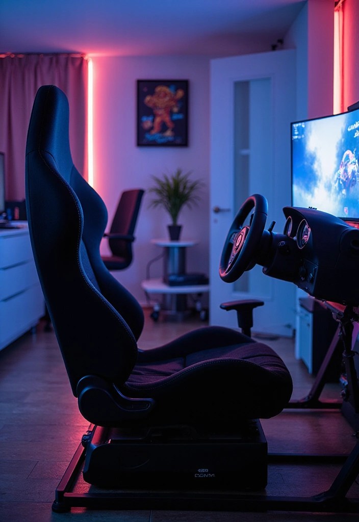 How to Incorporate a Racing Sim Rig into Your Gaming Room - Focus on Ergonomics